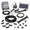 Produktbild: Esotec Solar Bewässerungssystem WaterSprinkle Professional, Sprinklersystem, 6 Sprinkler, Sprinkleranlage, Gartensprinkler, automatische Pflanzenbewässerung, Hochbeet, Gewächshaus, Garten, 101121
