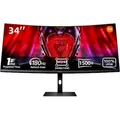 Produktbild: Xiaomi G34WQi 34 Zoll UWQHD Curved VA LED 21:9 180 Hz Gaming Monitor