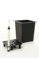Produktbild: Pflanzkübel Einsatz eckig Kunststoff schwarz 34 x 34 x 32cm Wasserspeicher