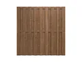 Produktbild: Woodtex Sichtschutzzaun|Gartenzaun|Bretterzaun DIY Bausatz ohne Schrauben|kesseldruckimprägniert|wetterfest|Nadelholz Kiefer|180x180x4,5cm|Braun