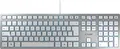 Produktbild: CHERRY KC 6000 SLIM, Volle Größe (100%), Kabelgebunden, USB, QWERTY, Silber, Weiß