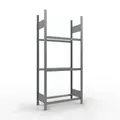 Produktbild: Rädergrundregal 2000x900x400 mm - 3 Ebenen à 900 mm, verzinkt