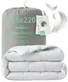 Produktbild: Welldora Komfort Bettdecke 155x220 Sommer | 100% Extraweiche Federn & Daunen | Fachärztlich geprüft, Oeko-Tex, Allergiker | Zertifiziert für Tierwohl | Dünne leichte Sommerdecke Daunendecke 155x220