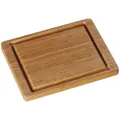 Produktbild: WMF Schneidebrett Bambus natur, 26 x 20 cm, Bambus Brett, Holzbrett klein - Tranchierbrett mit Saftrille - Küchenbrett klingenschonend
