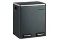 Produktbild: SONGMICS Mülleimer Mülltrennsystem 2 x 15 L, Abfalleimer, 30L, ergonomisch, Stahl, Metall-Fußreling