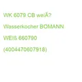 Produktbild: WK 6079 CB weiß Wasserkocher BOMANN 660790 (4004470607918)