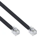 Produktbild: InLine® Modularkabel RJ12, Stecker / Stecker, 6adrig, 6P6C, 0,5m