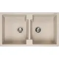 Produktbild: Reginox Amsterdam 20 Küchenspüle mit Doppelbecken beige metallic