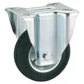 Produktbild: Dörner + Helmer Vollgummi-Bockrolle, 100mm, 70kg Tragkraft