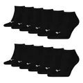 Produktbild: PUMA 6 Paar Unisex Herren Damen Sportsocken Kurzsocken Sneaker Socken, Farbe:Schwarz, Größe:35-38, Artikel:-200 black