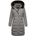 Produktbild: REPUBLIX Winterjacke TALIA Damen Gefütterte Dicke Winter Jacke Mantel Parka mit Kapuze grau M
