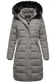 Produktbild: REPUBLIX Damen Gefütterte Dicke Winter Jacke Mantel Parka mit Kapuze RJ-8019 Grau M