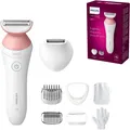 Produktbild: PHILIPS Lady Shaver Series 6000, Kabelloser Rasierer mit 6 Zubehörteilen