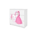 Produktbild: Kommode  Prinzessin und Pferd , weiß , Maße (cm): B: 81 H: 80,5