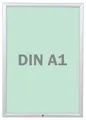 Produktbild: FRANKEN Wechselrahmen Plakatrahmen Security Abschließbar A1, Aluminiumrahmen 35 mm breit, 65,6 x 90,3 x 1,7 cm, BS1904