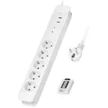 Produktbild: LogiLink LPS402 Funk-Steckdosenleiste  Weiß Schutzkontakt 1 St.