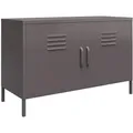 Produktbild: Mid.you Kommode Bradford, Grau, Metall, 2 Fächer, 98x63x39 cm, stehend, Wohnzimmer, Kommoden & Sideboards, Kommoden