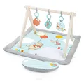 Produktbild: Bright Starts Disney Winnie PUUH Once Upon a Tummy Time Baby Aktivitätenmatte mit Spielzeugstange aus Holz, Blau, Neugeboren