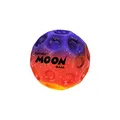 Produktbild: Waboba Moon Ball – am Höchsten Springender Gummiball – Patentiertes Original-Design – Ballkrater Erzeugen beim Aufprall EIN knallendes Geräusch – Leicht Greifbar – Flummies für Kinder - Sunset - 65mm