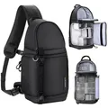 Produktbild: K&F Konzept Kamera Sling Tasche Crossbody Tasche Kamera Schulter DSLR Fall Fo...
