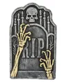 Produktbild: Horror-Shop Dekoobjekt Grabstein mit Skelett Händen & RIP Aufschrift 55cm