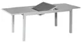 Produktbild: Merxx Gartentisch Ausziehtisch, 120 (180) x 90 cm, graue Glasplatte