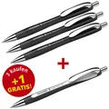 Produktbild: Schneider Slider Rave XB schwarz Kugelschreiber 0.7 mm, Schreibfarbe: Blau, 3 St. + GRATIS 1 Slider Rave XB 132584