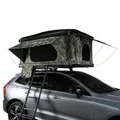 Produktbild: Hartschalen Autodachzelt Dachzelt Box für 2-3 Personen Camouflage ABS 3-15 Sek. Pop-Up 3000mm Wasserdicht Auto PKW Outdoor Camping Leiter 5,5cm Matratze Stiefeltaschen GRATIS Netz & Solar Taschenlampe