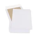 Produktbild: 50 St. B4 Papprückwand Versandtaschen weiß 120 gr. Kuvert Haftklebend Briefumschläge HK Briefhüllen