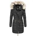 Produktbild: Navahoo Steppmantel Paula stylischer Winter Parka m. edlem Fellimitat schwarz XS (34)