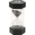 Produktbild: EDUPLAY 120611 Mega Sanduhr 15 min, Ø 8,4 x 16 cm, schwarz/klar