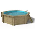 Produktbild: OKU Holzpool EMOTION-FUN rund 5,1 m x 1,2 m 800410 Pool Folie blau komplett