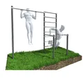 Produktbild: Outdoor Kraftstation Klimmzugstange Barren Dipstation Pull Up Bar Raupenstange Leiter Sprossenwand Stangen Draußen Bis 250 kg ZO7-60