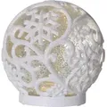 Produktbild: Led-schneekugel 'frost', Weiss / Glitzer ,15cm