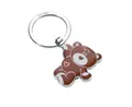Produktbild: TROIKA Schlüsselanhänger Teddybär mit Herz – BRUNO – Emaille, Metallguss – braun, silberfarben Original