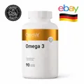 Produktbild: OstroVit Omega 3 90 Kapseln Fischoel 1000mg EPA DHA Herz Gehirn Sicht Premium EU