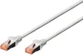 Produktbild: Digitus DK-1644-020 RJ45 Netzwerkkabel, Patchkabel CAT 6 S/FTP 2.00m Grau Halogenfrei, verdrillte Paare, mit Rastnasenschutz