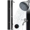 Produktbild: Arebos Solardusche mit Thermometer 20L - Schwarz