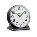 Produktbild: Atlanta Großer Quarzwecker mit automatischem Nachtlicht Sensor Geräuscharm Quarz Analog Schwarz - 2180/7