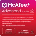 Produktbild: McAfee+ Advanced - Family - Abonnement-Lizenz (1 Jahr) - Download - Win, Mac, Android, iOS - Deutsch - R