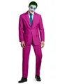 Produktbild: SuitMeister Partyanzug Ruby Red Joker Kostüm Anzug - Halloween Karneval, Kein Joke: dieser Anzug lässt sich auch im Alltag tragen!