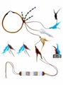 Produktbild: Indianerfrau Accessoire-Set - Umfangreiches Schmuckset mit Federn