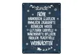 Produktbild: speecheese Metallschild Frohe, besinnliche und friedliche Weihnachten Metallschild XXL Schild