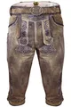Produktbild: Edelnice Trachtenmode Bayerische Traditionelle Kniebund Lederhose Valentin inkl. Gürtel Gr. 44-68 (66)