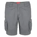 Produktbild: BlauerHafen Herren Cargo Shorts 100% Baumwolle Combat Kurz Hose Normale Passform Bermuda (W40 (Taille: 104-106cm), Hellgrau)