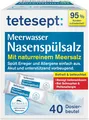 Produktbild: Tetesept Meerwasser Nasenspülsalz Bei Schnupfen Und Pollenallergie – 40 Beutel -