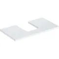 Produktbild: Geberit ONE Waschtischplatte, Ausschnitt mittig, für Aufsatzwaschtisch Schalenform, 90x3x47cm, 505.273.00.1, Farbe: weiß lackiert hochglänzend