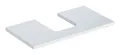 Produktbild: Geberit ONE Waschtischplatte für Aufsatzwaschtisch in Schalenform mit Ausschnitt mittig 900 x 30 x 470 mm - Weiß Hochglänzend - 505273001
