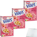 Produktbild: usy Bundle für Dr. Oetker Vitalis Joghurtmüsli mit Erdbeerstückchen 3er Pack (3x600g Packung) + usy Block
