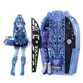 Produktbild: Monster High Skulltimate Secrets Puppen- und Accessoire-Set, Monster Mysteries Abbey Bominable mit Kleiderschrank und mehr als 19 Überraschungen inklusive Kleidung, HXH87